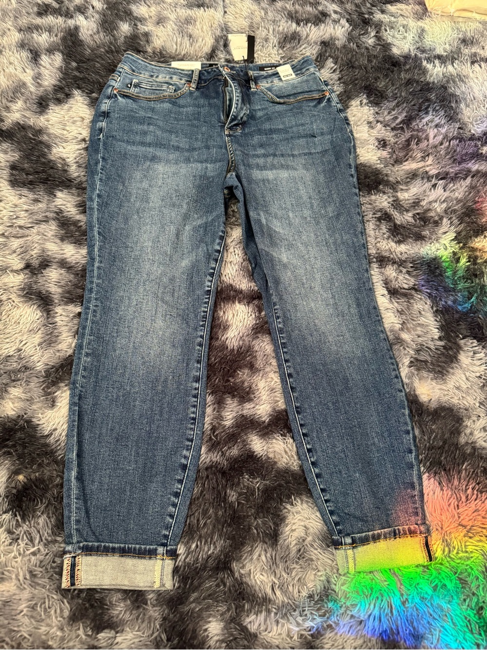 Judy Blue Blue High-Rise Relaxed Straight Jeans